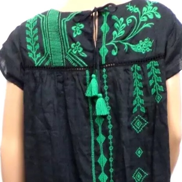 JOHNNY WAS Workshop Willow Petal Sleeve heavily embroidered Dress NWT - Picture 7 of 15